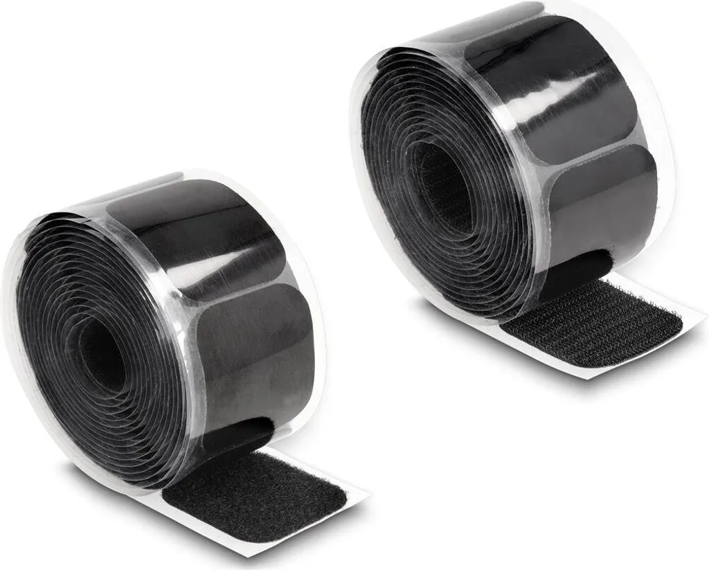 Scratch Adhésif pour Gestion de Câbles 45mm x 3m - Fixation Noire
