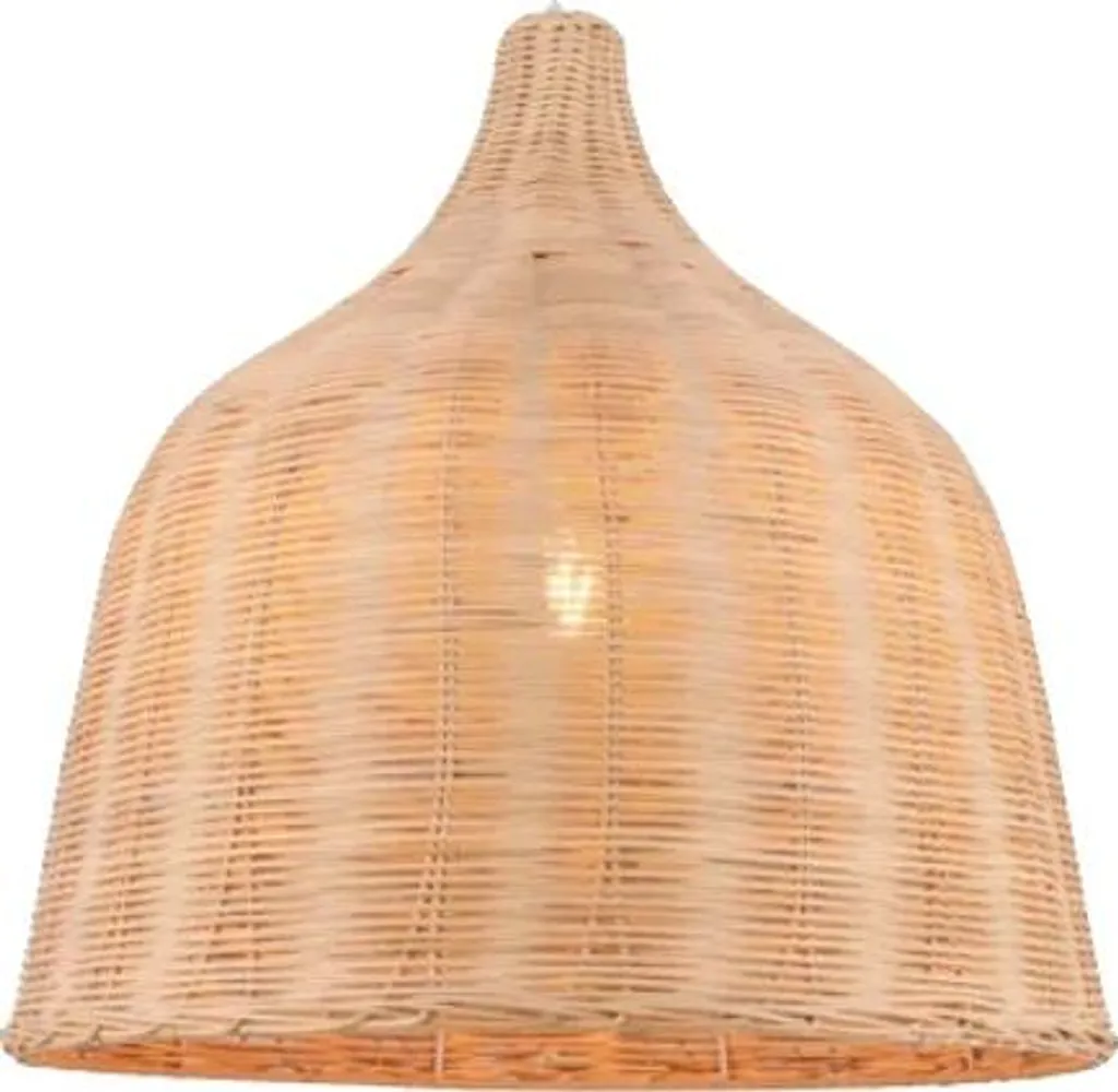 Lampada a sospensione, rattan intrecciato a mano, design vintage, 35CM, senza lampadina