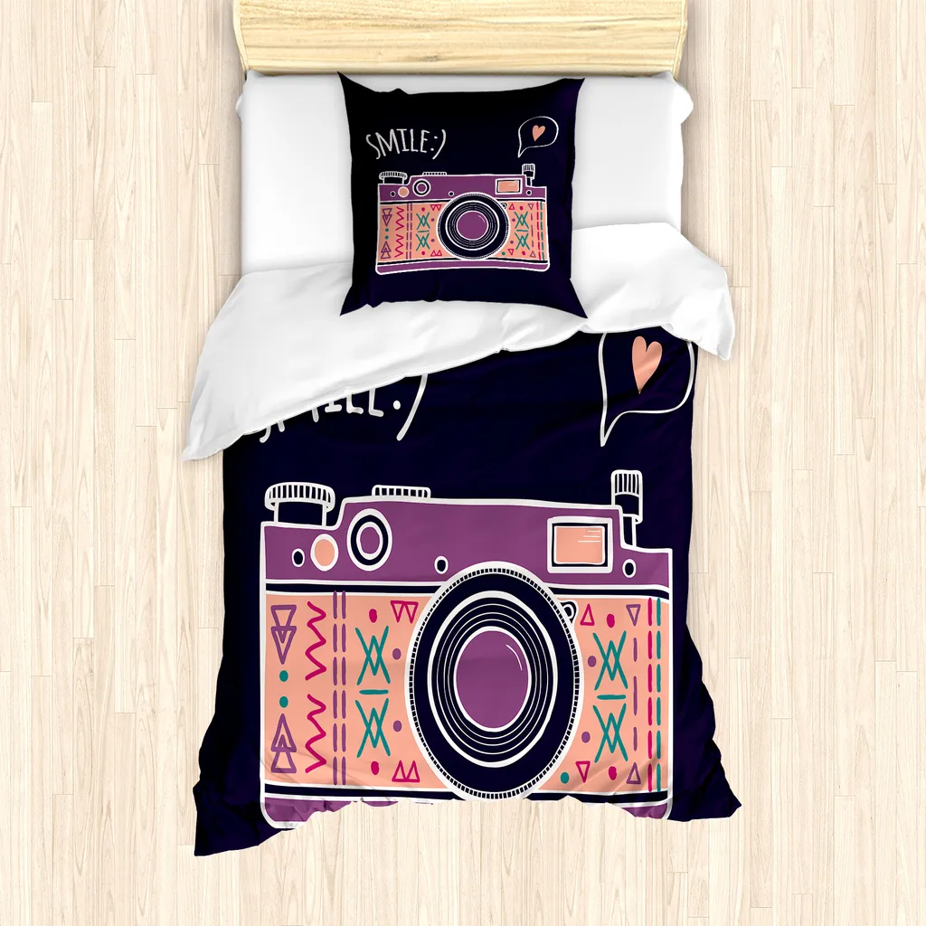 Set Copripiumino Singolo Ipoallergenico ABAKUHAUS Vintage