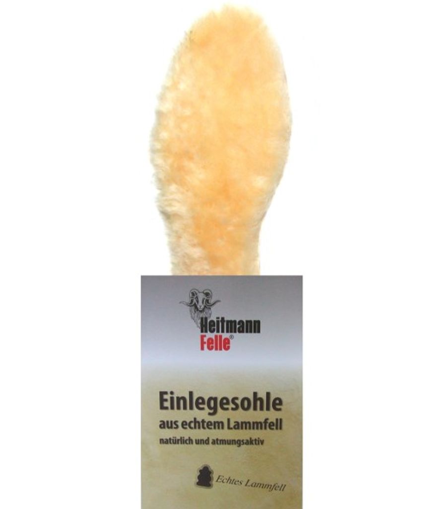 Heitmann Felle dicke Damen, Herren Lammfell Einlegesohlen goldbeige, für warme Füße, medizinisch gegerbt