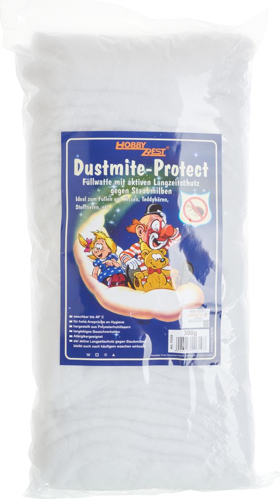 Hobbybest Füllwatte gegen Staubmilben 1000g für Kissen und Produktbild 