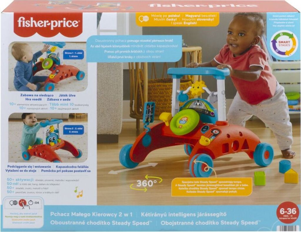Fisher-Price Deambulatore reversibile steadyspeed HJP44 Immagine del prodotto 
