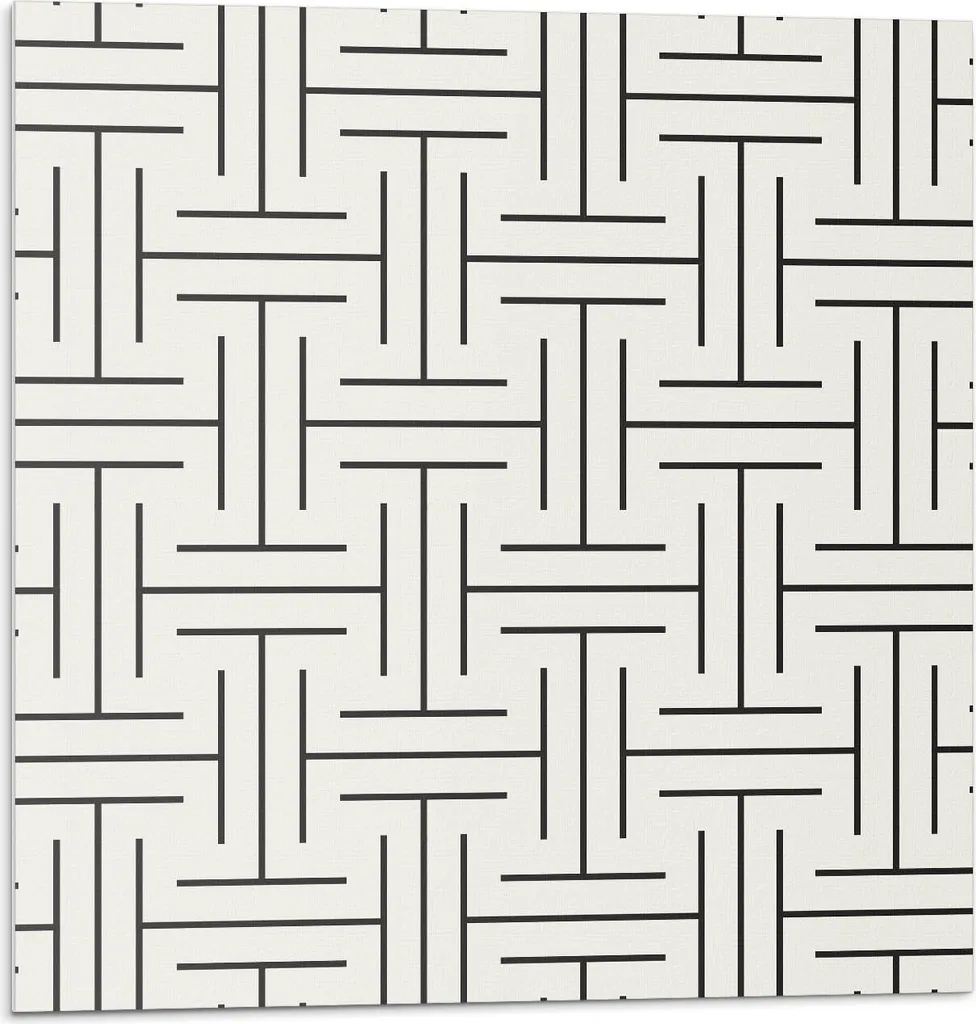 Motivo geometrico a scacchi - Autoadesivo - Rivestimenti murali - Decorazione murale - Pannelli murali decorativi - Pannelli murali 3D - Design murale autoadesivo - 4 pezzi 50 x 50 cm