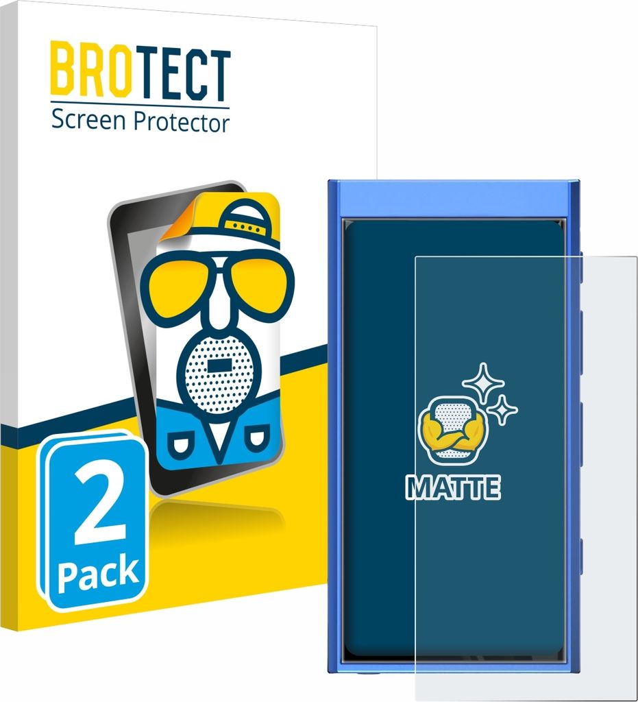 2x BROTECT Schutzfolie für Hiby Digital M300 Displayschutz Displayschutzfolie Folie Matt Entspiegelungsfolie