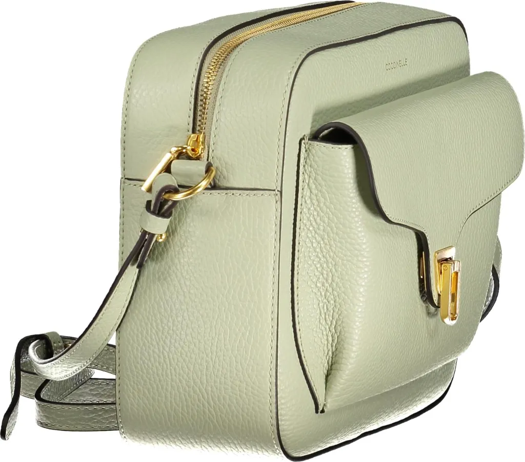 Sac à main vert avec sangle ajustable et multiples poches intérieures - Chic - 3