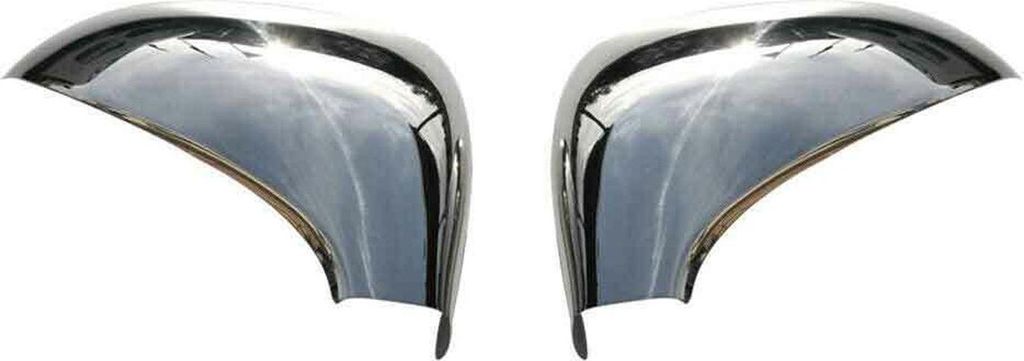 Spiegelkappen Spiegelabdeckung für Peugeot 207 2006-2012 Edelstahl Silber 2tlg
