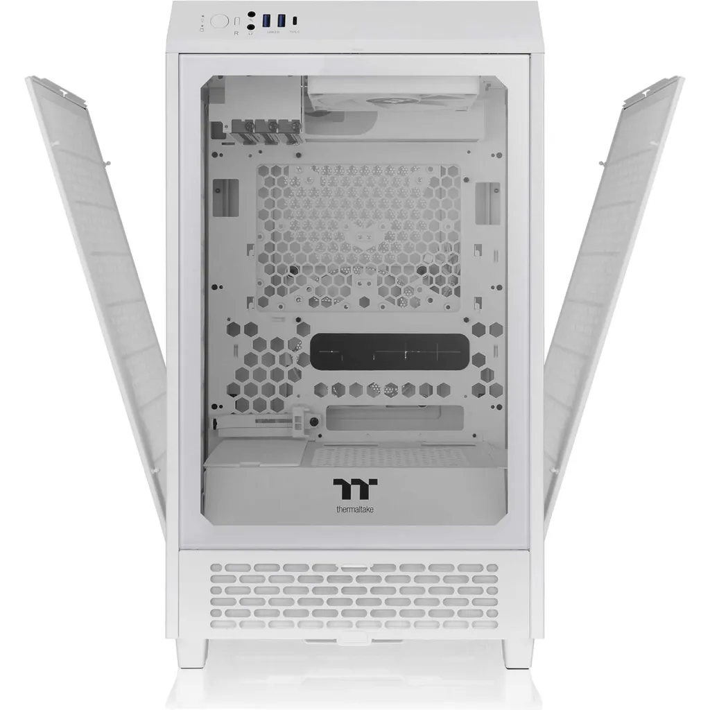 Châssis PC Gaming Compact Thermaltake The Tower 200 Snow pour Setup ITX