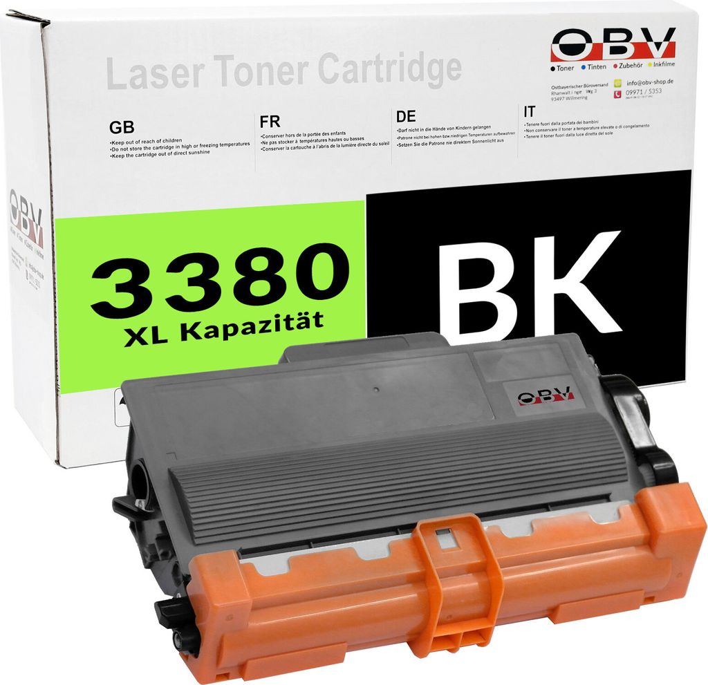 Kompatibler TN3380 Toner ersetzt Brother TN-3380 / 3380 für HL 5450 5470 6180 DCP 8110 8155 - 8000 Seiten