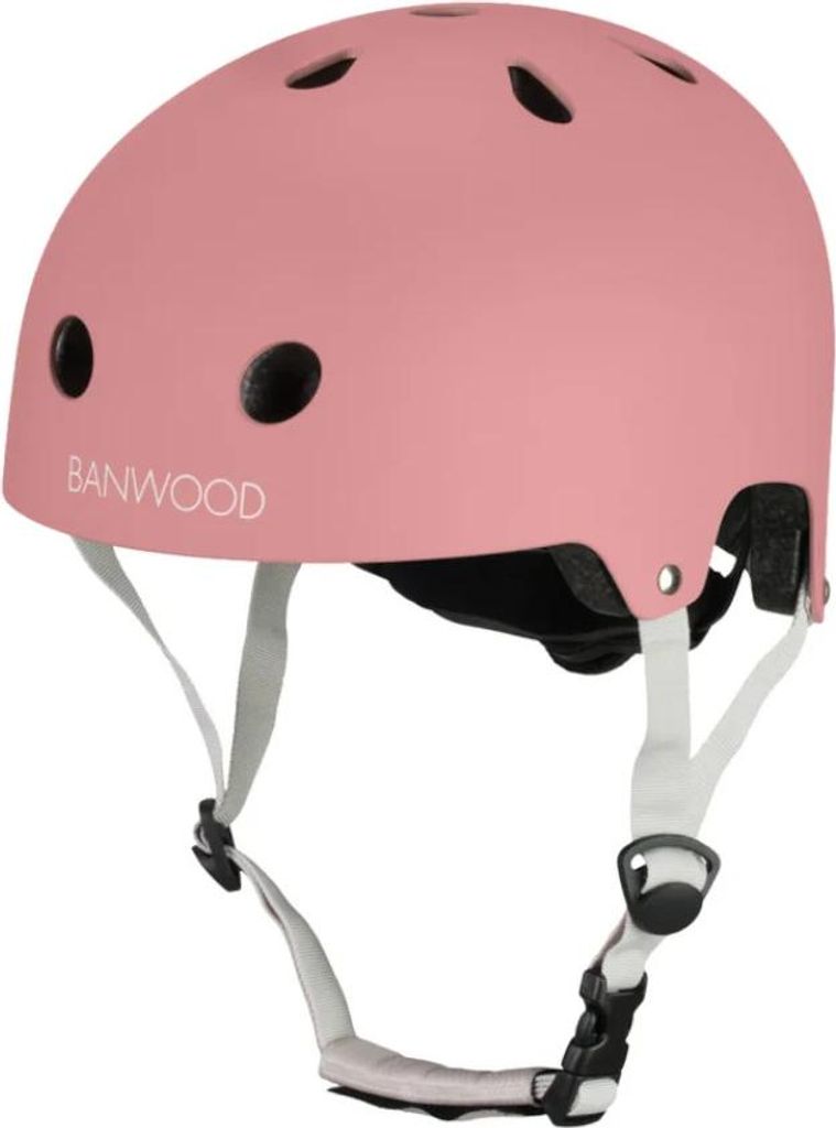 Kinderfahrradhelm Eco 3-7 Jahre Himbeere / Banwood