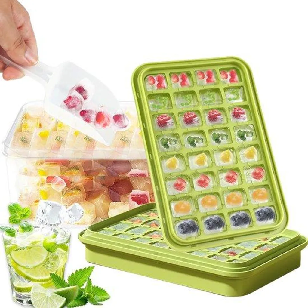 Boîte à glaces avec tiroirs Mini-igloos Set complet 4 pièces et cuillères