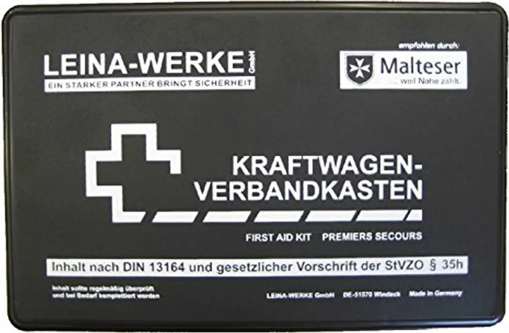 Kit Emergenza Auto Leina-Werke 10002 DIN 13164 Nero per Viaggi - 3
