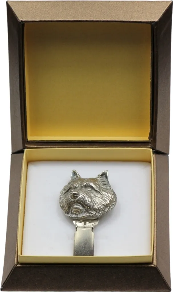 Porta Numero Esposizione Norwich Terrier - Spilla Art-Dog Argento