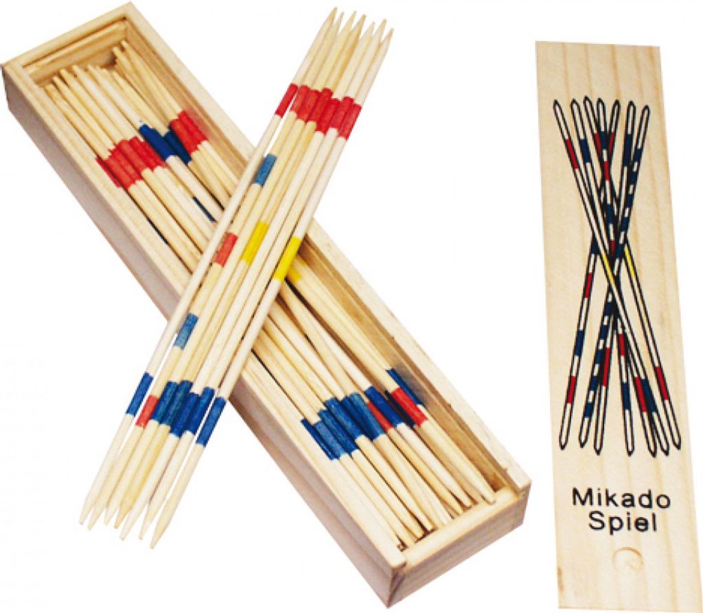Mikado Spiel in Holzbox 19,5x4,5cm Produktbild 