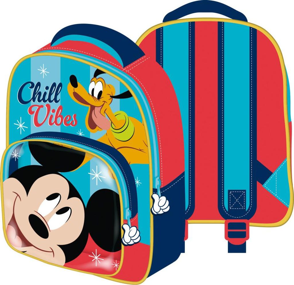 Transparenter Beutel-Rucksack 30x24.5x11 cm - Mickey & Goofy