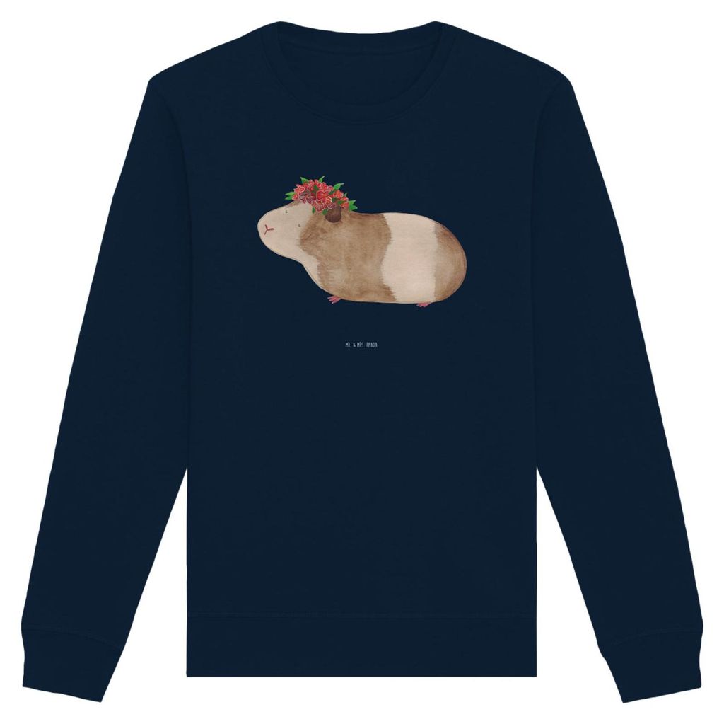 Mr. & Mrs. Panda Baumwoll Pullover Meerschweinchen Weisheit Größe L - French Navy - Geschenk, Motivation, Spruch, Blumenkind, Lustige Sprüche, S...