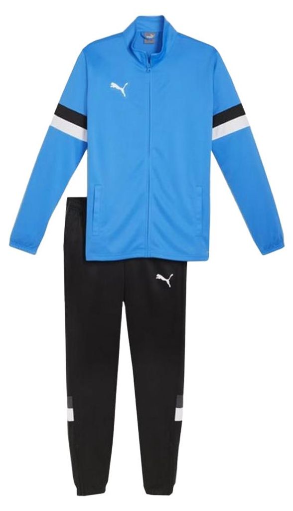 Puma - "Team Rise" Trainingsanzug für Herren PP6046 (S) (Schwarz/Blau)