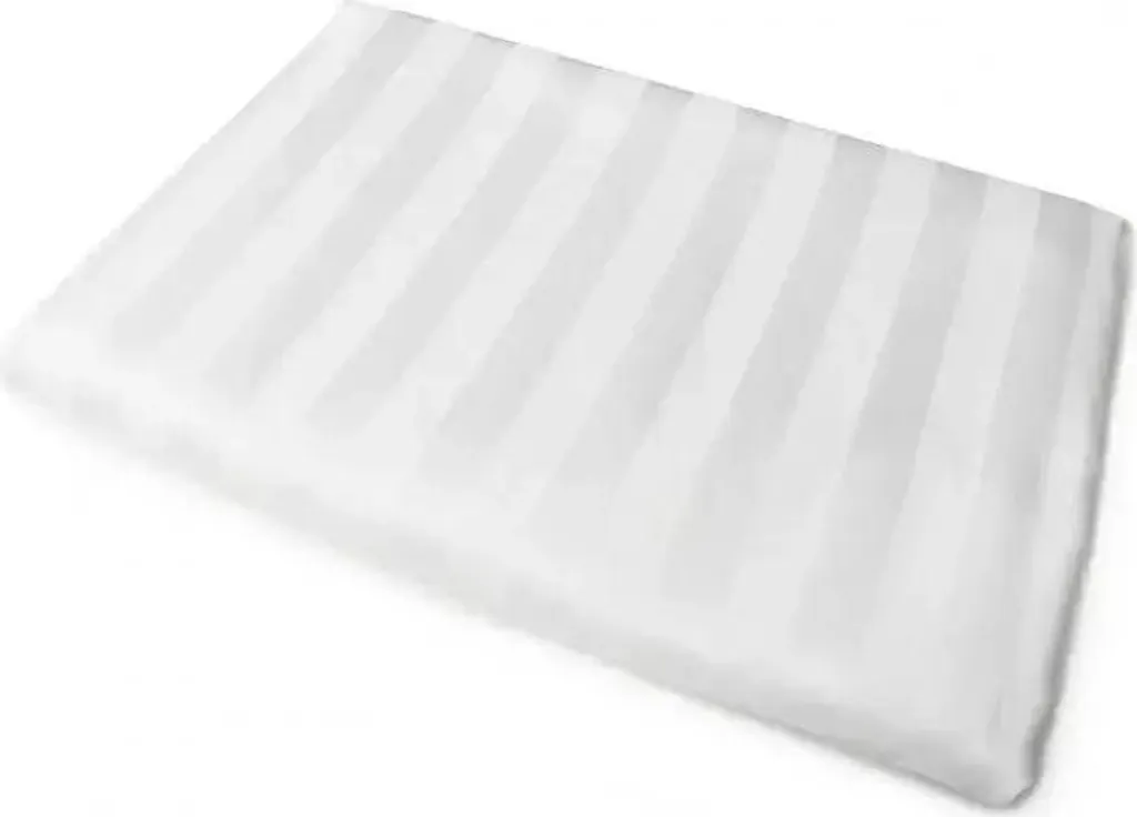 Lenzuolo Sopra Bianco KARO Adamash 180x240 Raso Rigato - Qualità Top