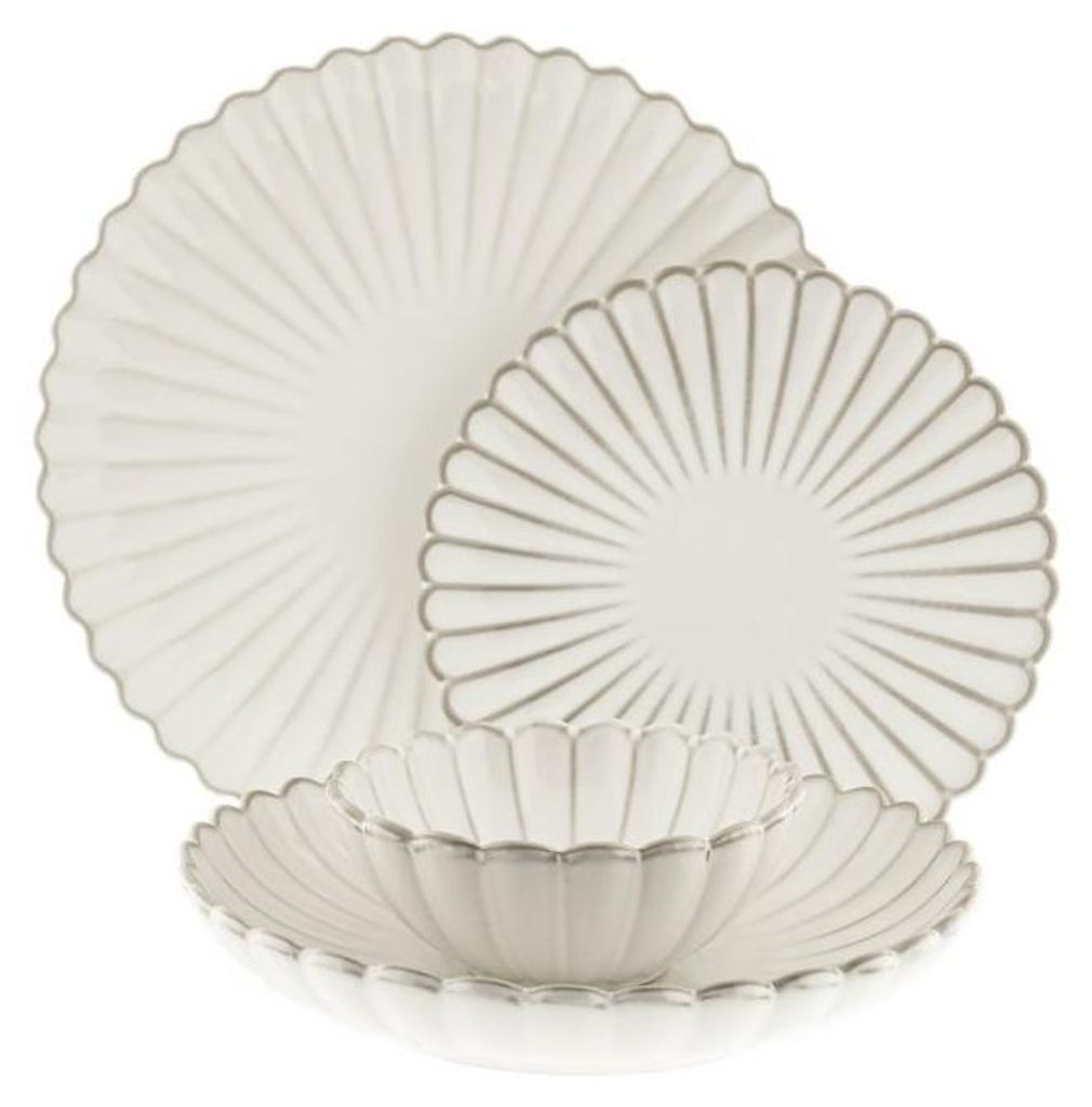 Set de vaisselle Bloomy - 24 pièces en porcelaine de haute Image du produit 
