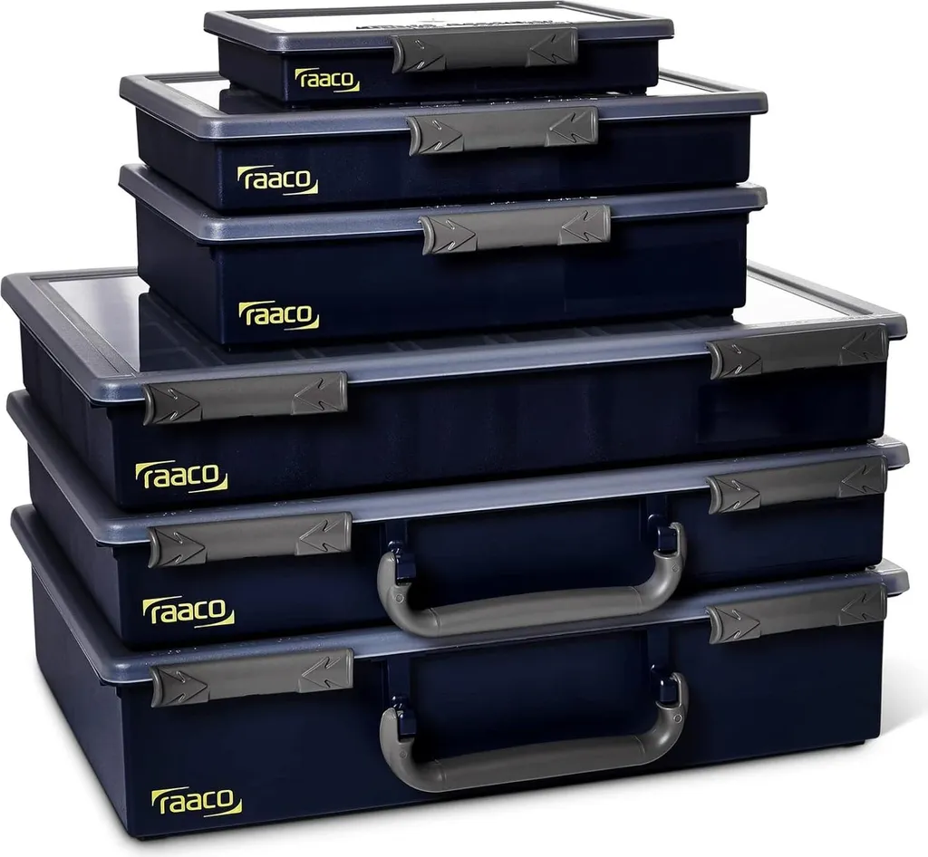 Organiseur portable pour petits composants - 9 compartiments - 24 cm