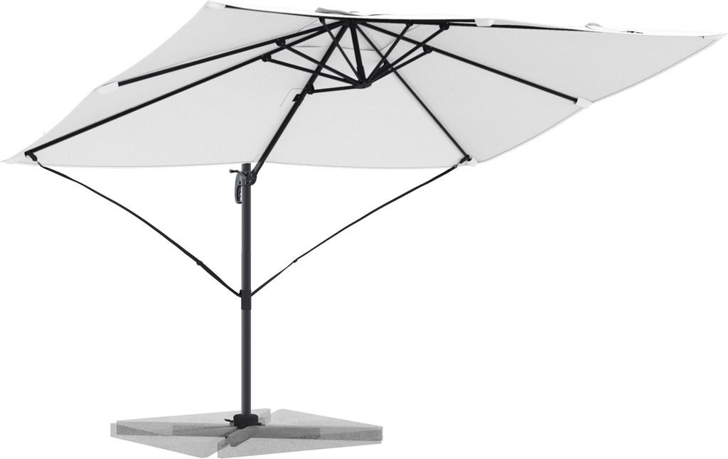 "2025"cloris Großer Freischwingender Schirm Sand Polyester Groß Kippbar - Sonnenschirme CHY84461