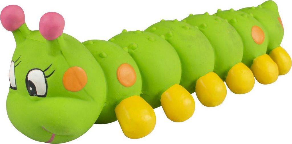 Duvo+ Hundespielzeug Latex Raupe grün