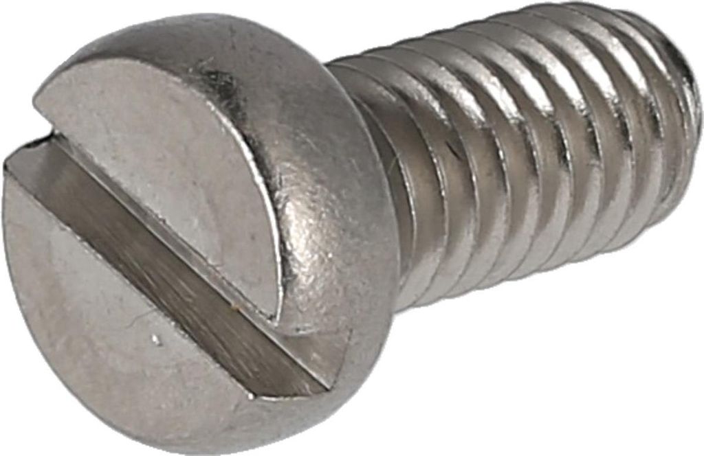 Zylinderschraube Schlitz, in Edelstahl M6x12 - DIN84