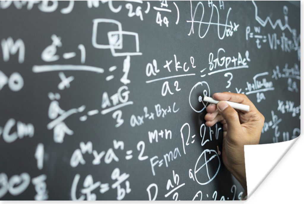 MuchoWow Poster Mathematische Berechnungen 90x60 cm - Schlafzimmer