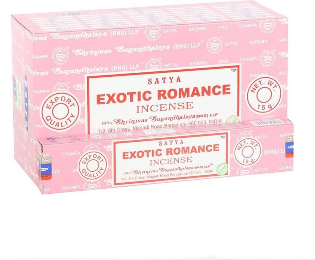 Satya - Räucherstäbchen "Exotic Romance" 12er-Pack SD9777 (Einheitsgröße) (Braun)
