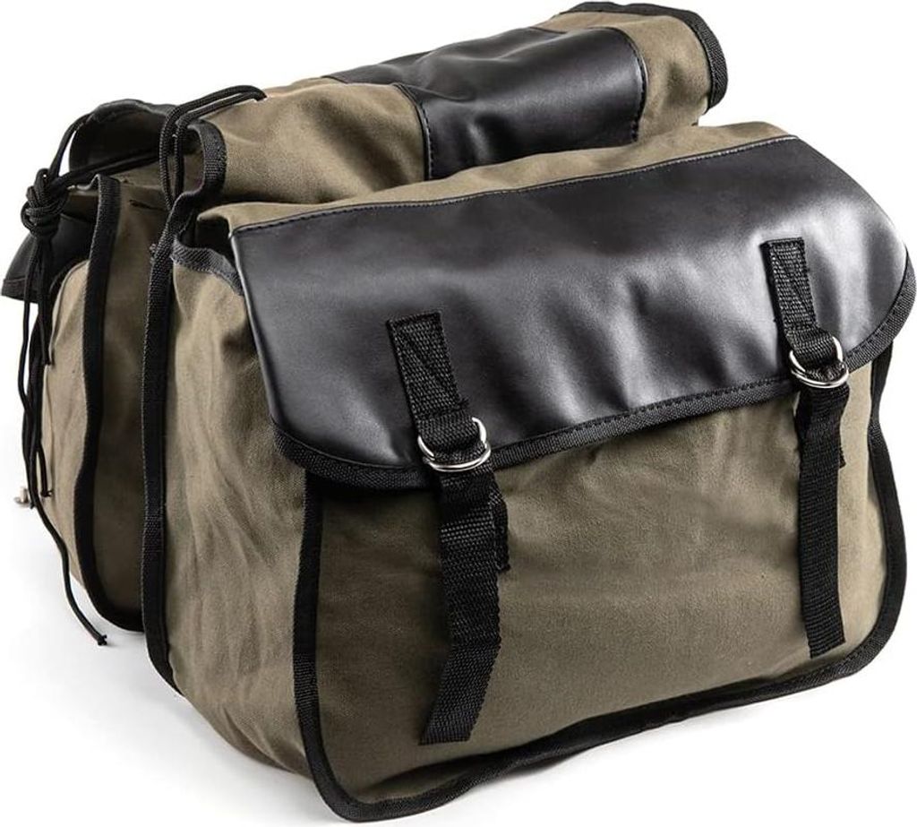 Satteltaschen für Motorräder, Canvas, wasserdichte Werkzeugtasche, Aufbewahrungstasche für Motorradgepäck, Travel Knight Rider für Touring, Mo...