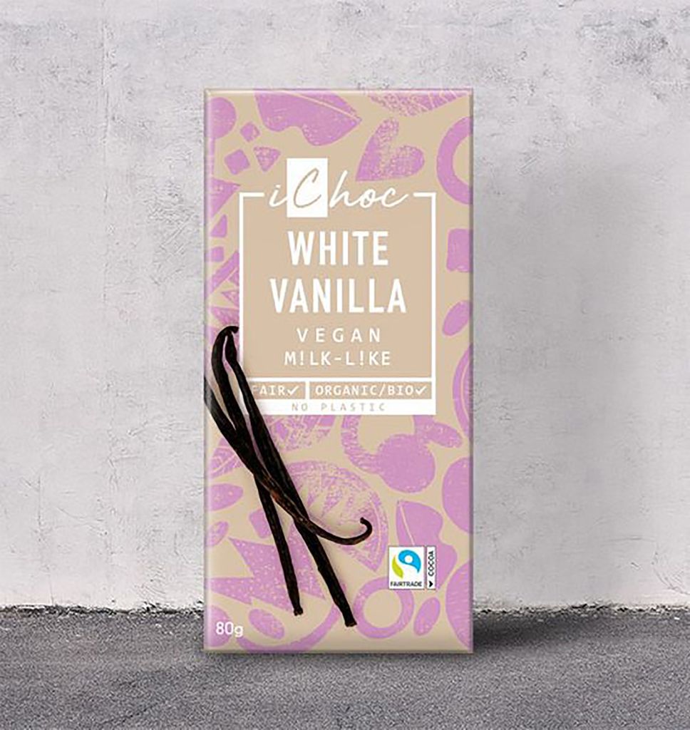 Ichoc White Vanilla Vegan (80 g) Produktbild 