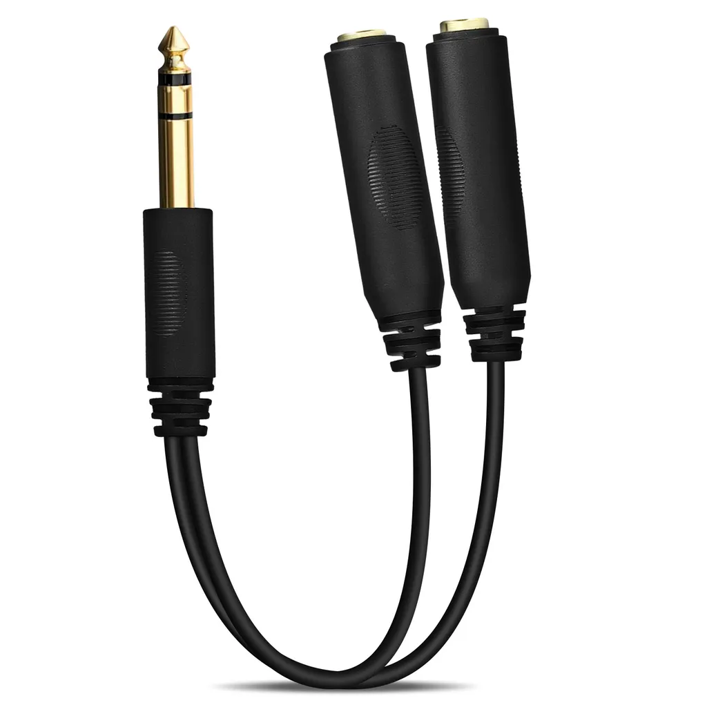 Adattatore Splitter Jack 6.35mm Premium - Design Salva-Spazio 27cm