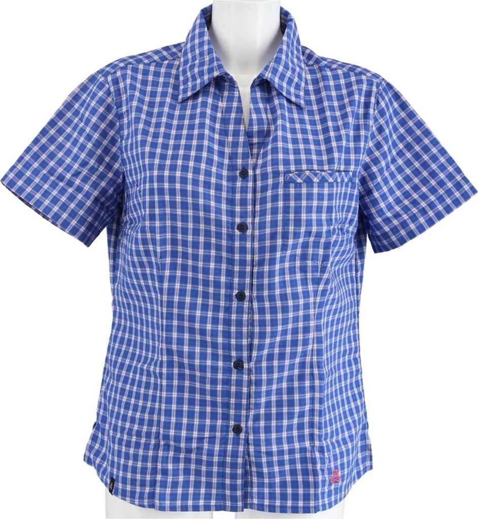 Maul - Sandnes 2 - Damen Outdoor Bluse - blau kariert