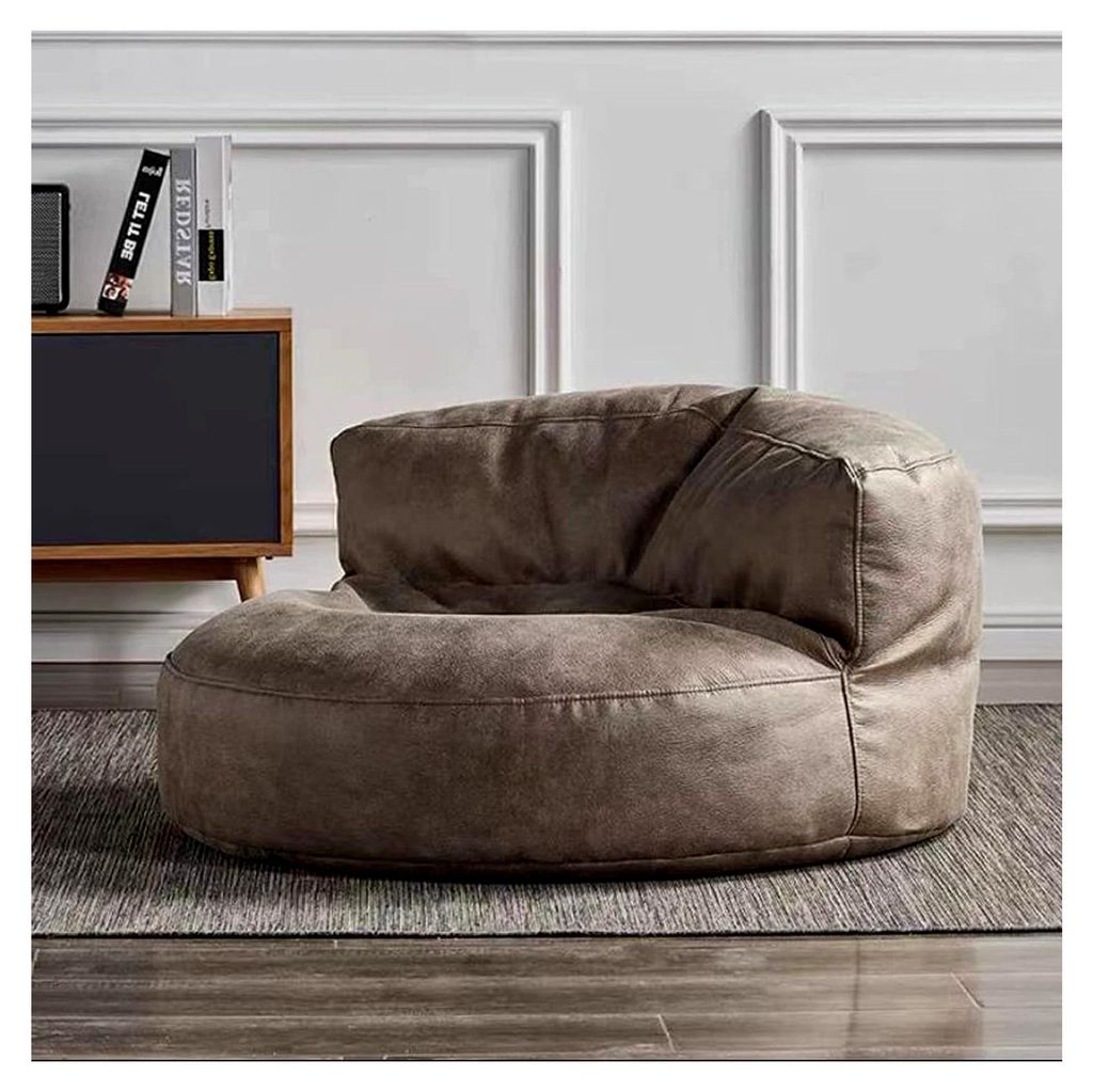 Sitzsack-Sesselbezug aus Kunstleder, Einzel-Sofabezug für Sitzsack, Pouf, Stuhl, ohne Füllung, Ecksitz, Liege, Couch für Schlafzimmer, Wohnzimme...