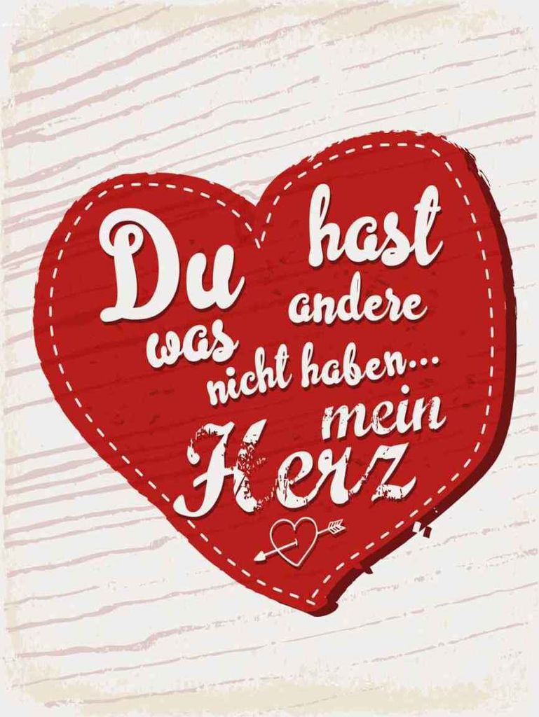 vianmo Holzschild 40x30 cm Du hast mein Herz Liebe Dekoration