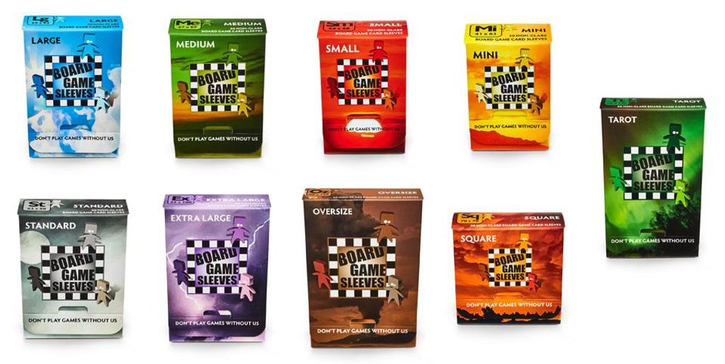 50 Kartenspiel-Hüllen Brettspiel Hüllen - viele Größen - Produktbild 