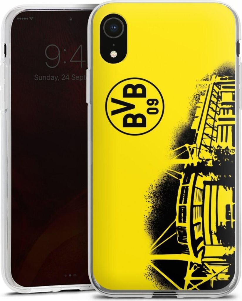 DeinDesign Handyhülle für Apple iPhone Xr Silikon Hülle Case Smartphone Schutzhülle BVB Borussia Dortmund Stadion