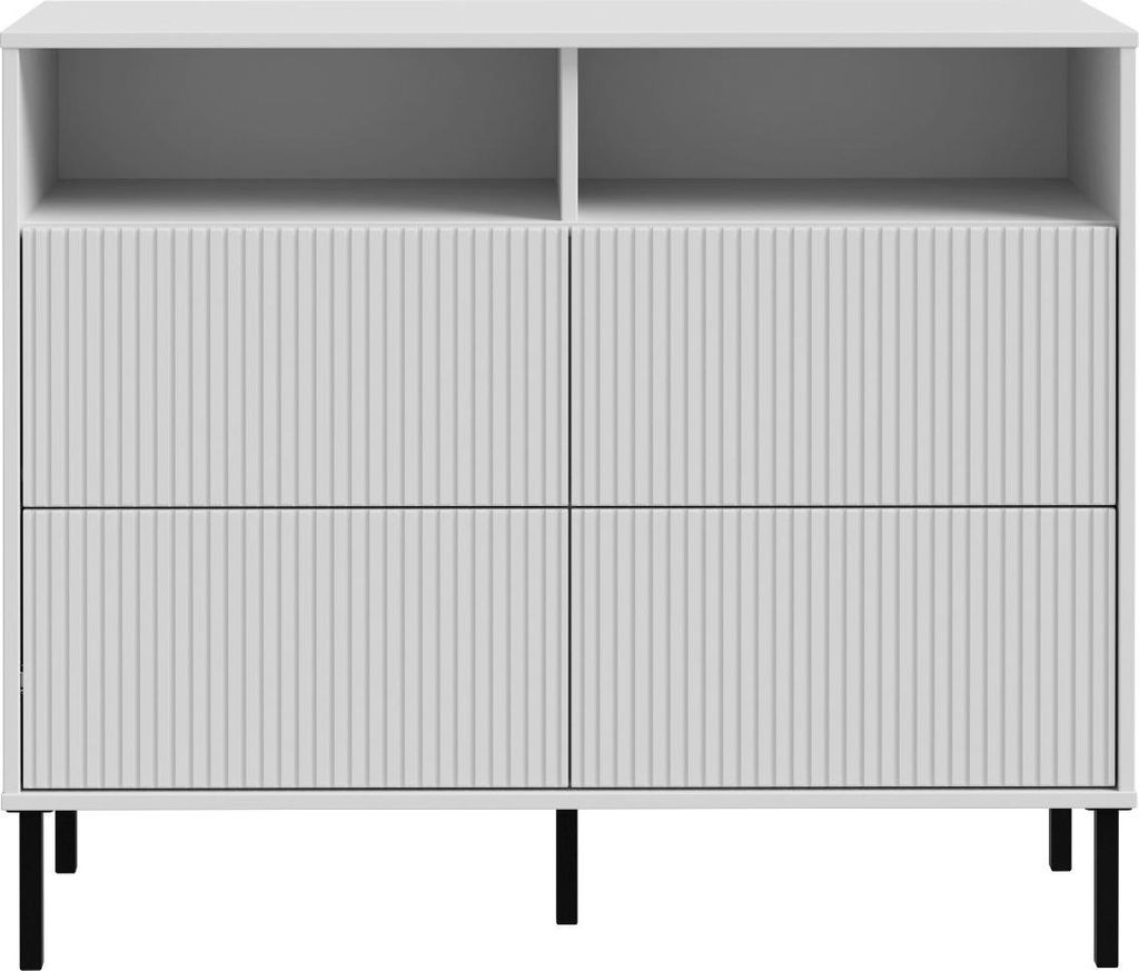 Kommode inkl. 4 schubladen Secret Grau