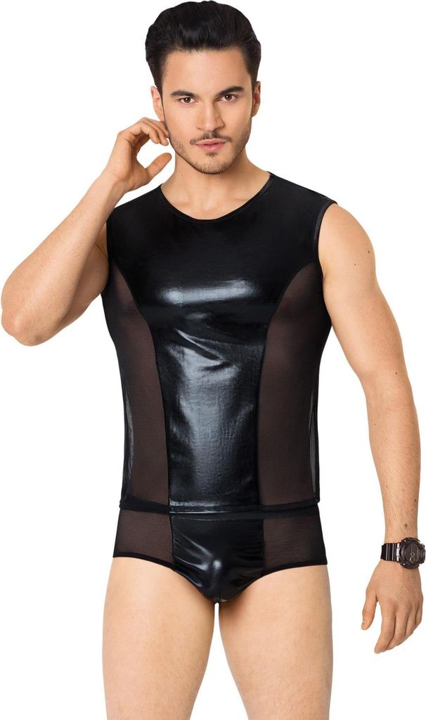 Set: Shirt und Shorts 4605 - Schwarz M/L, Verführerisch