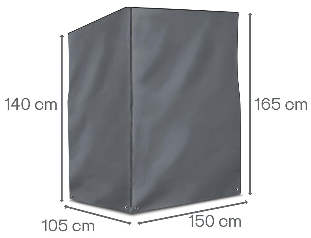 Schutzhülle für Strandkorb, Größe:150 x 105 x 165/140 cm Produktbild 
