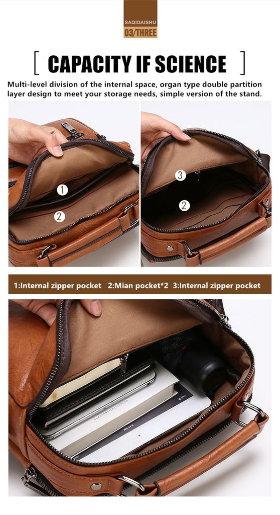 JEEP BULUO Big Size Umhängetasche Herrenhandtaschen Produktbild 7