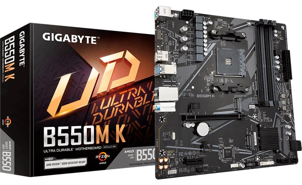 Gigabyte B550M K                     (B550,AM4,mATX,DDR4) Image du produit 