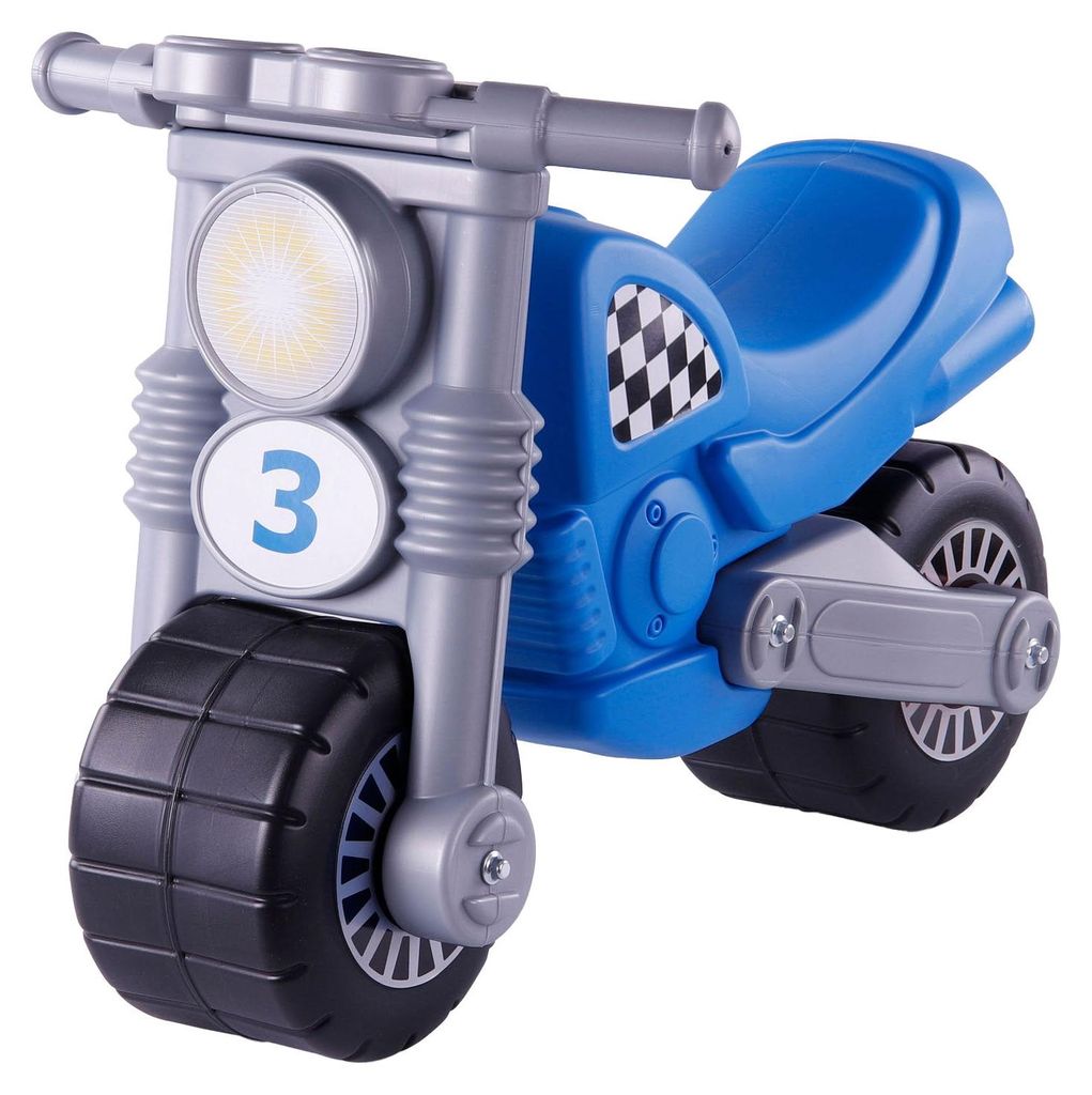 Cavallino Motorrad blau Laufrad Ride-On Kunststoff für Kinder