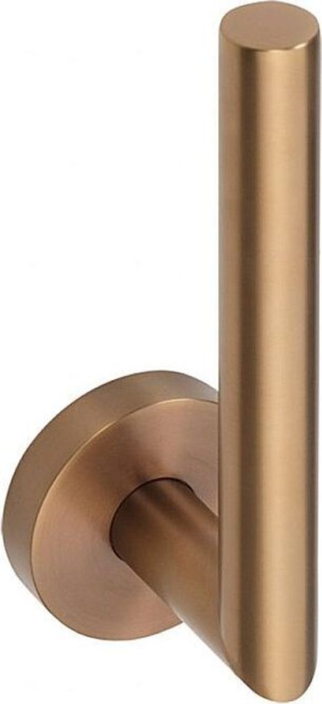 BAMBER Reservepapierrollenhalter Messing Gold Kupfer matt 55x165x65 mm für Bad & WC >> zum Bohren oder Kleben