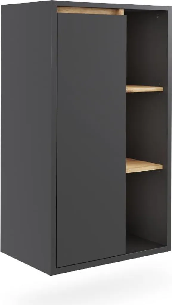 Mobiletto Midi Bagno Vicco Viola Grigio Artisan - 50x86cm Salvaspazio