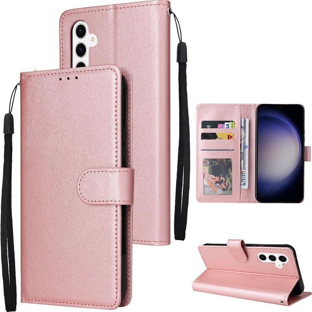 Mobigear Wallet Samsung Galaxy S26 Plus Hülle Klapphülle Geldbörse - Roségold