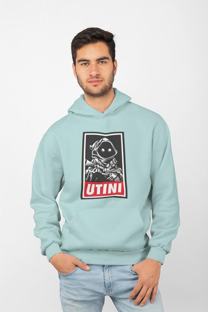D&B Uni Hoodie MO00085 Utini MintGrün-Größe L