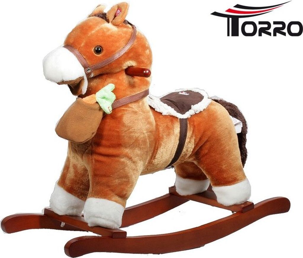 Torro Schaukelpferd mit Magnetkarotte, Sound etc. Braun Produktbild 