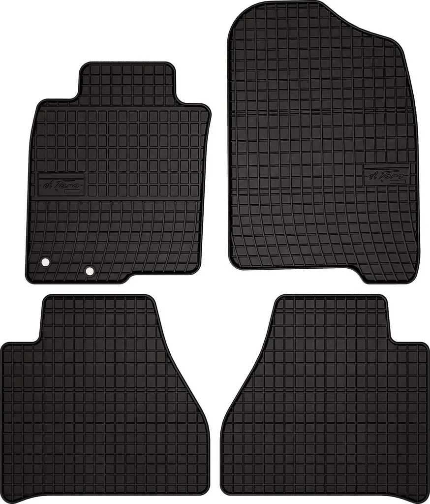 Offerta Tappetini Gomma Nissan Navara IV | Kit 4pz Neri con Fissaggi