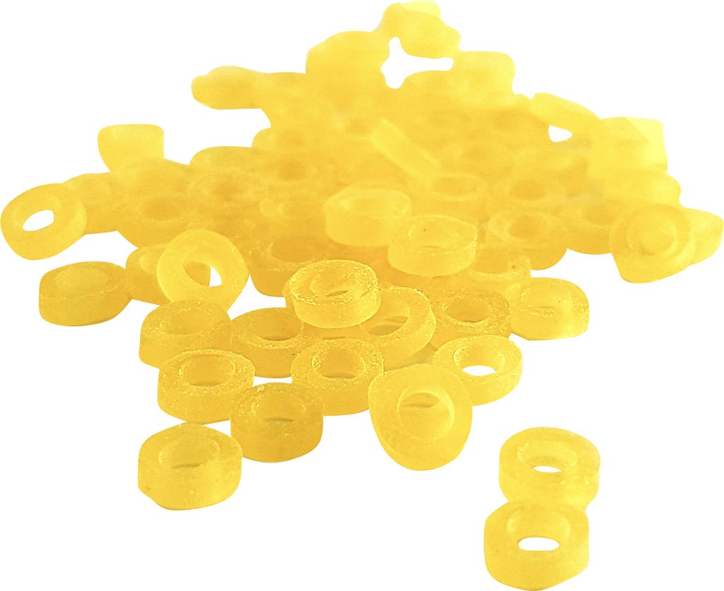 DAIWA NZon Silicone Pellet Band, Pellet-Fixierung, gelb, 13308-203