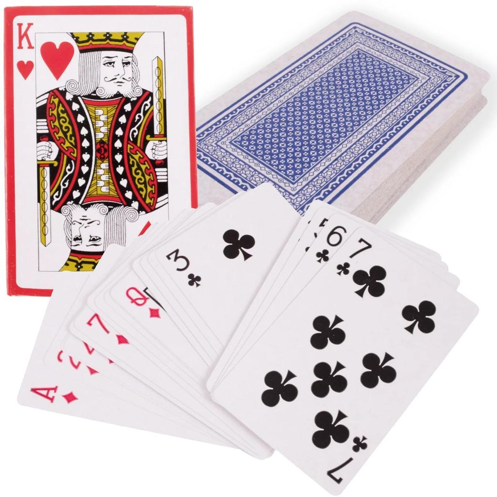Sada pokerových karet 54 Coated Plastic Traditional Blue Obrázek produktu 